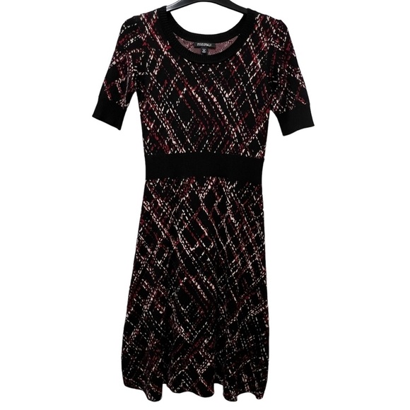 Roz & Ali Black Knit Sweater Dress Size Petite XS - Picture 1 of 5